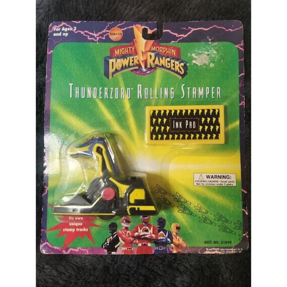 Mighty Morphin Power Rangers Thunderzord Rolling Stamper VINTAGE 1995 Saban